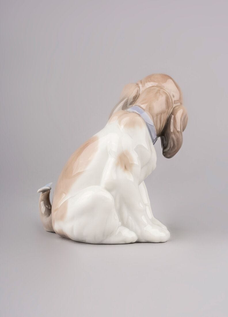 Gentle Surprise Dog Figurine in Lladró