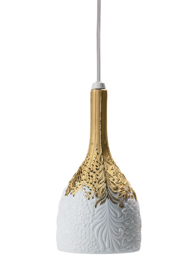 Naturofantastic Hanging Lamp. Golden Luster (US) in Lladró