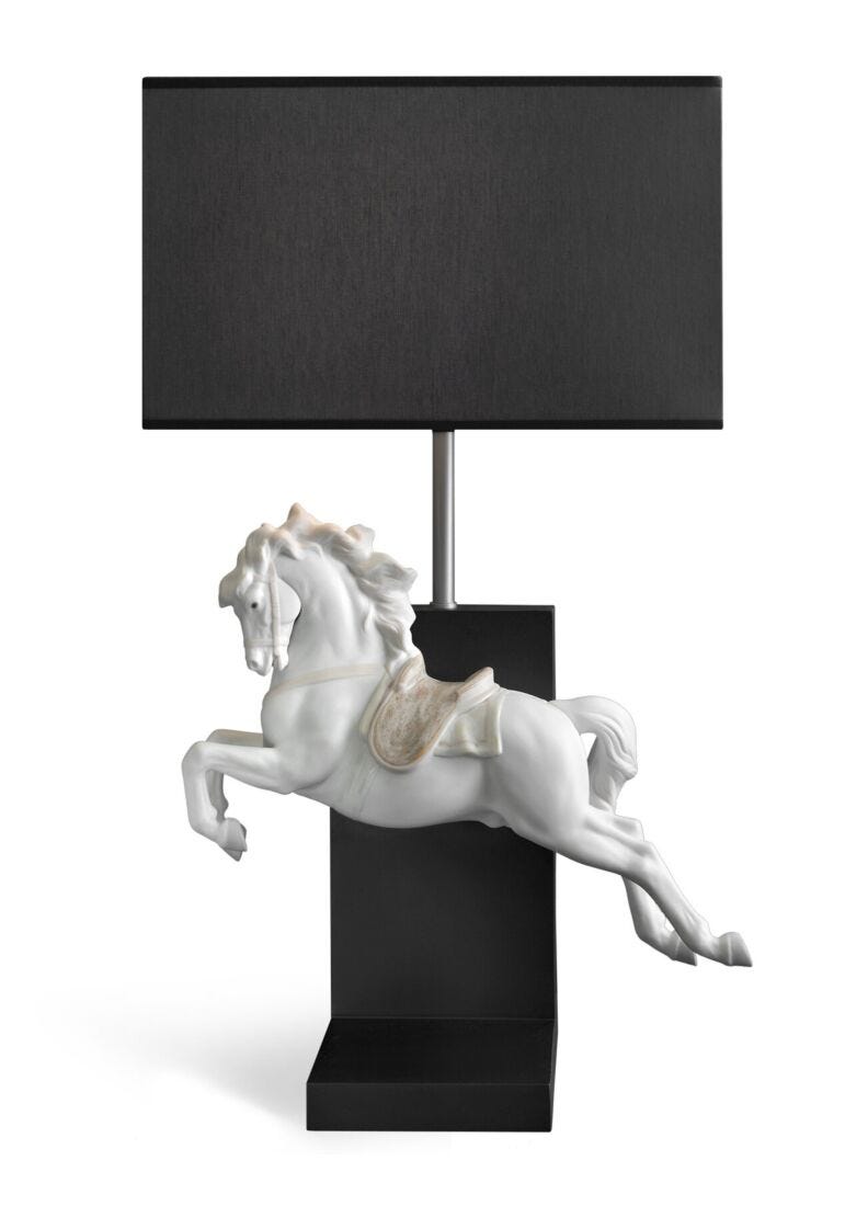 Horse on Pirouette Table Lamp (UK) in Lladró