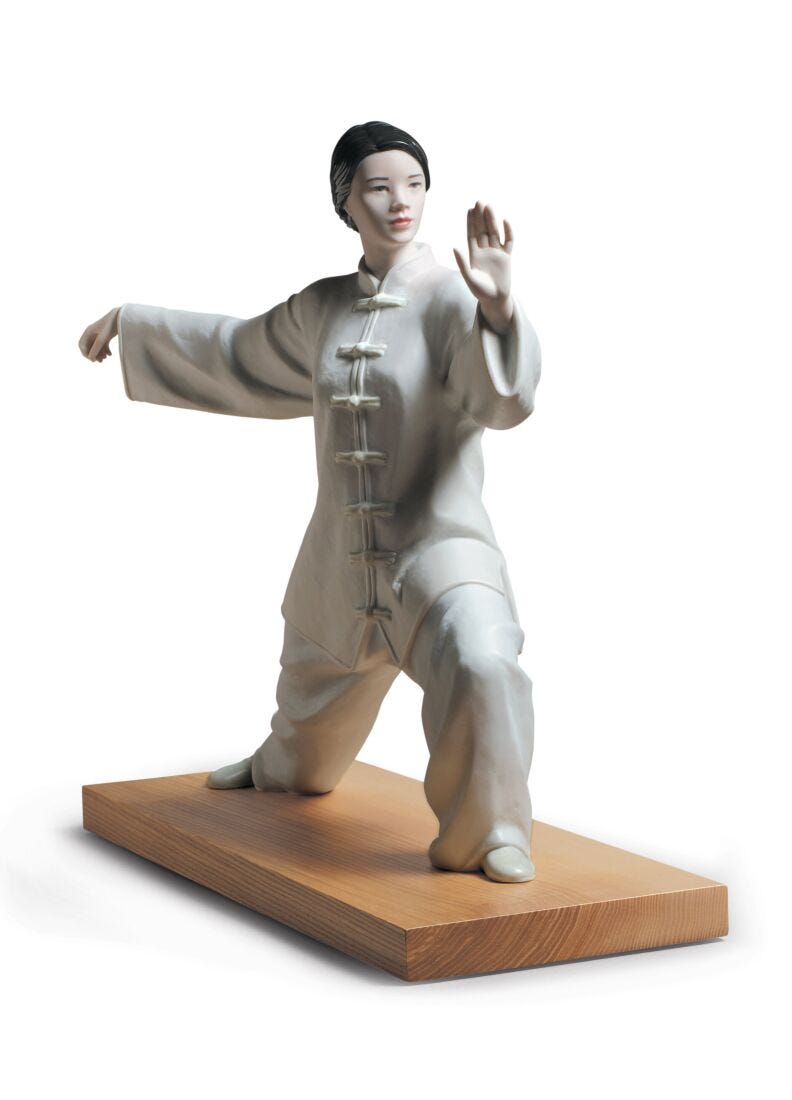 Tai Chi Woman Figurine in Lladró