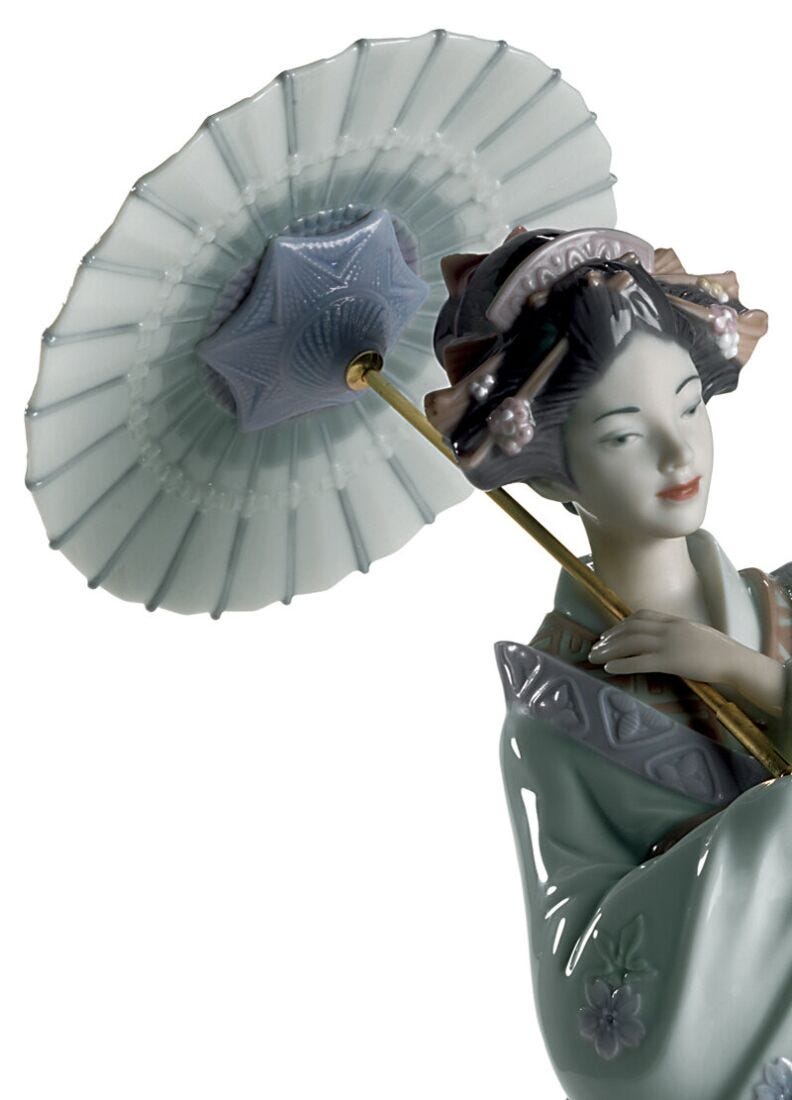 Figura mujer Estampa japonesa en Lladró