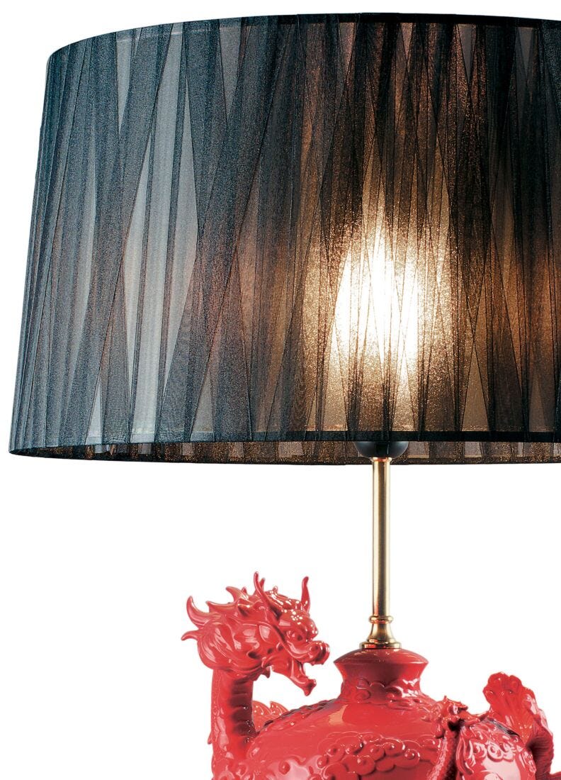 Dragon and Phoenix Table Lamp (UK) in Lladró
