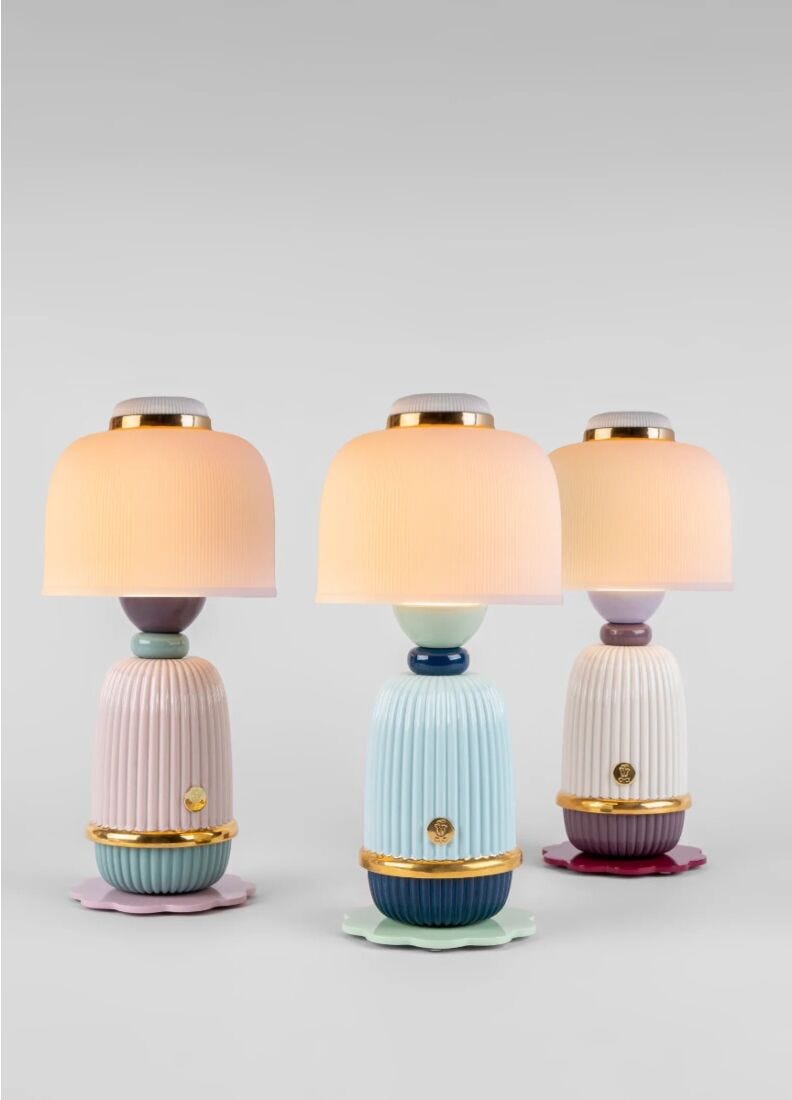 Kokeshi Lamp Set in Lladró