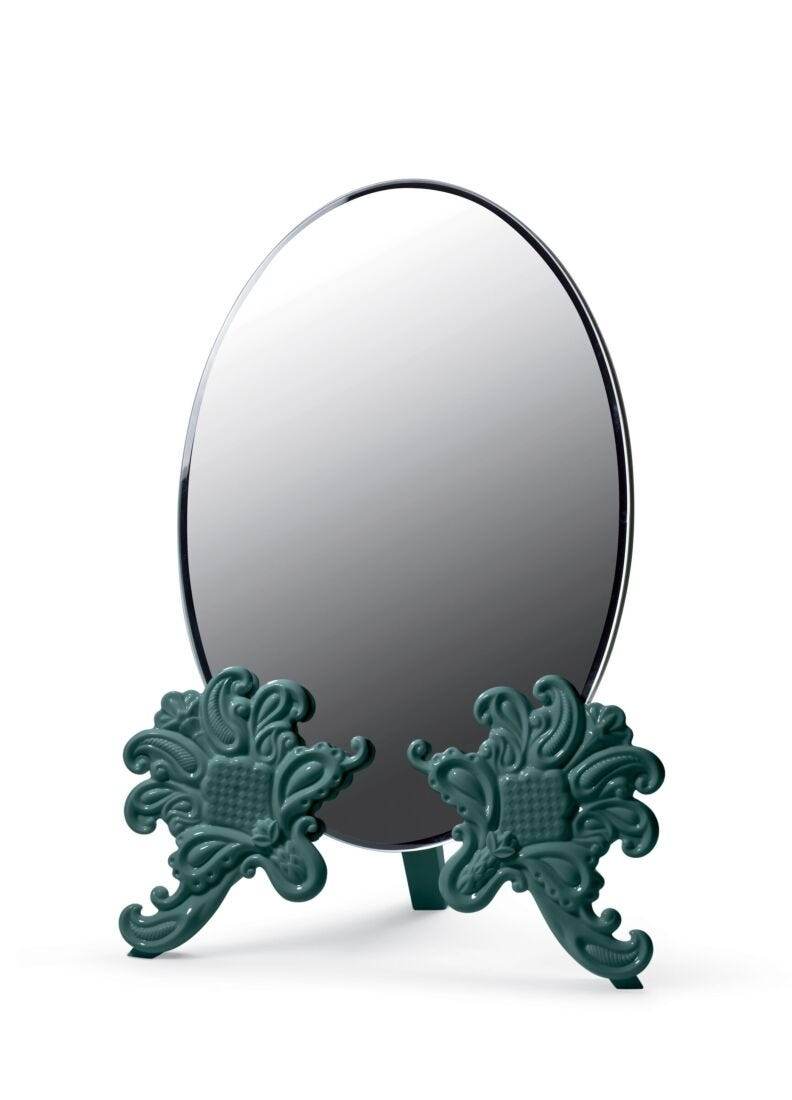 Vanity Mirror. Green in Lladró