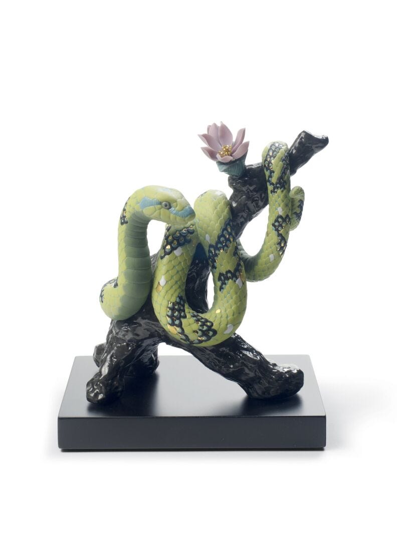 The Snake Sculpture. Limited Edition in Lladró