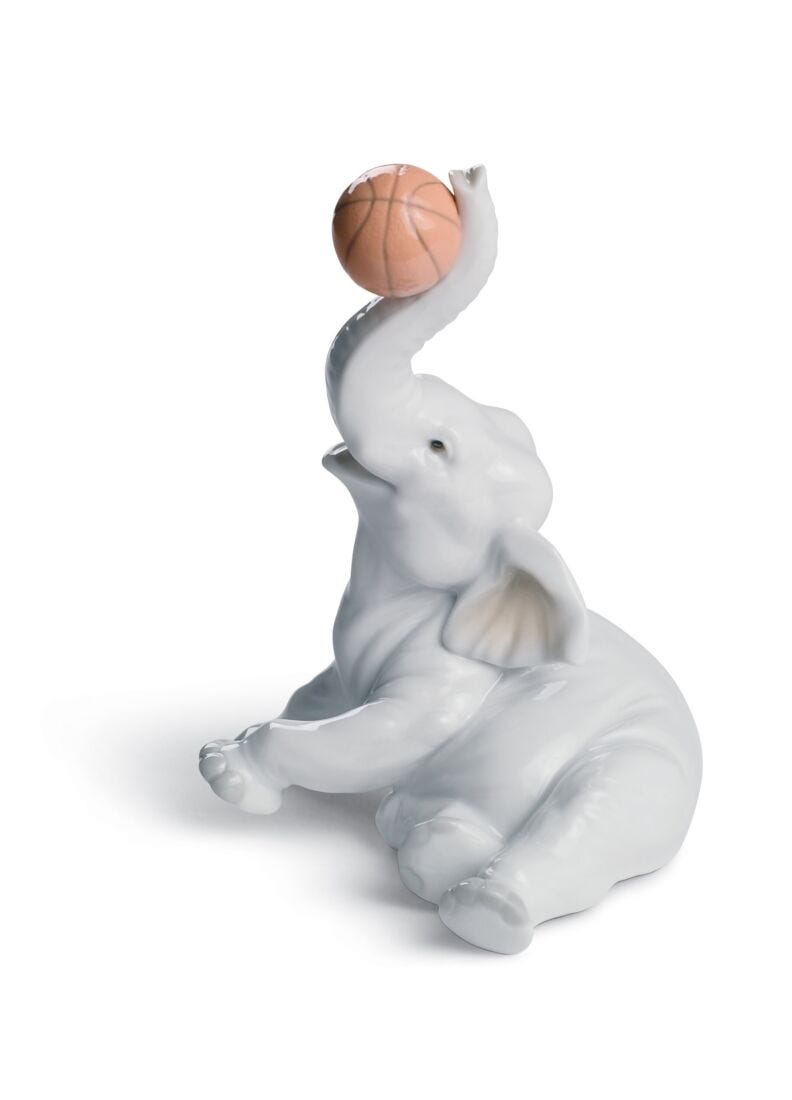 Figurina Elefante basket in Lladró