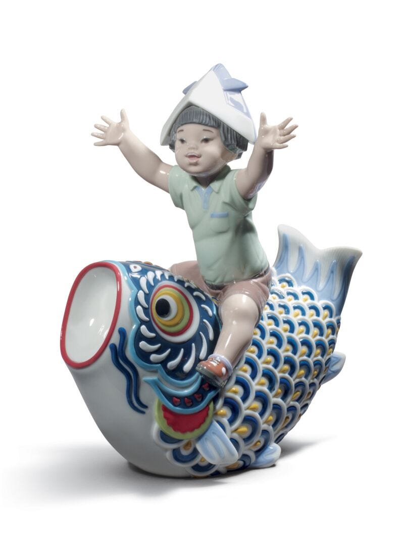 Happy Boy's Day Figurine. Limited Edition in Lladró