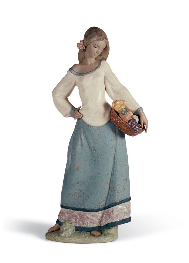 Seasonal Gifts Woman Figurine in Lladró