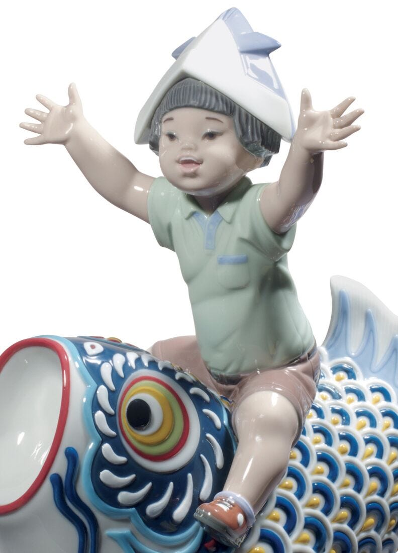 Happy Boy's Day Figurine. Limited Edition in Lladró