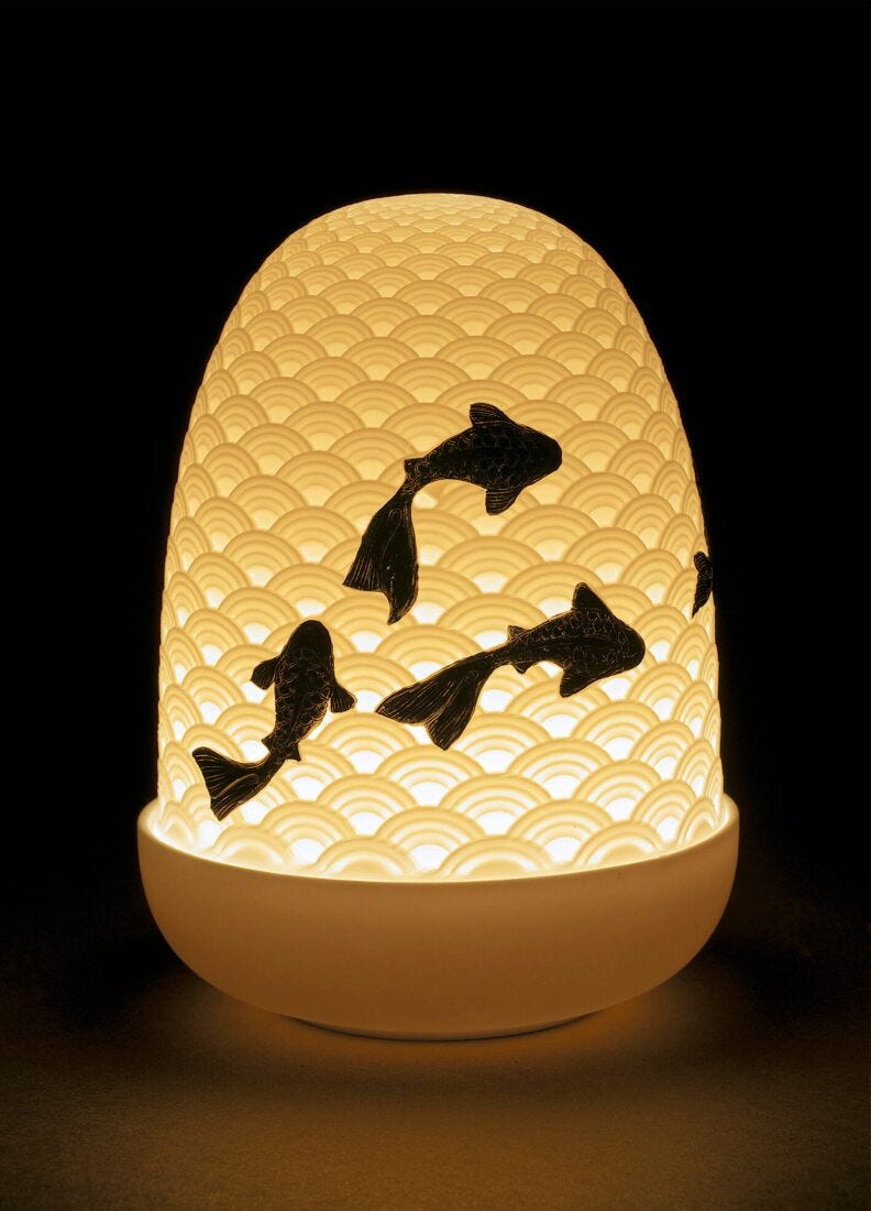Lámpara de mesa Koi Dome en Lladró