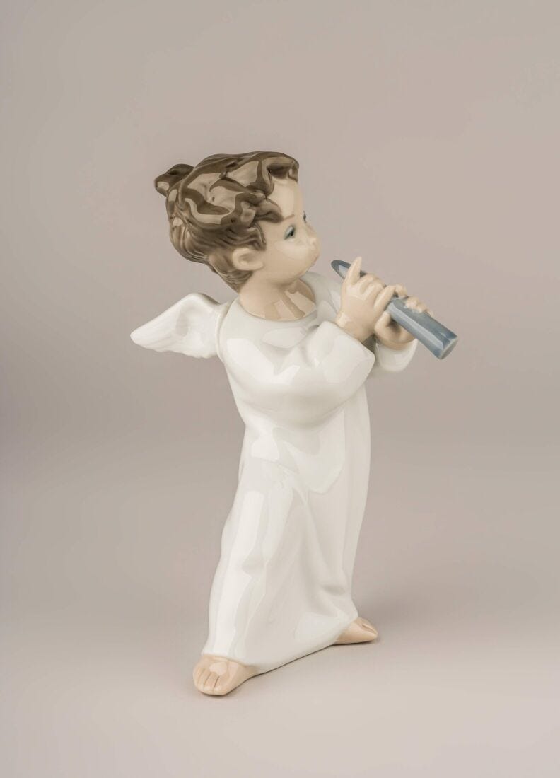 Angel with Flute Figurine in Lladró