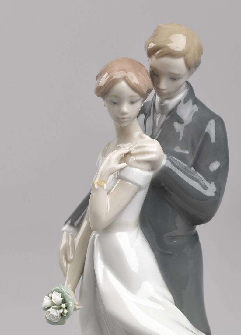 ブティック割引 リヤドロ LLADRO 幸せの始まり 結婚祝い 人形 陶器 ...