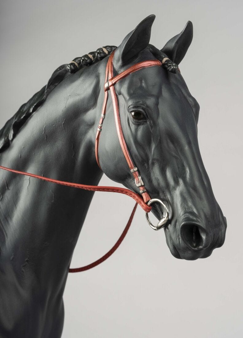 Escultura caballo Pura sangre inglés en Lladró