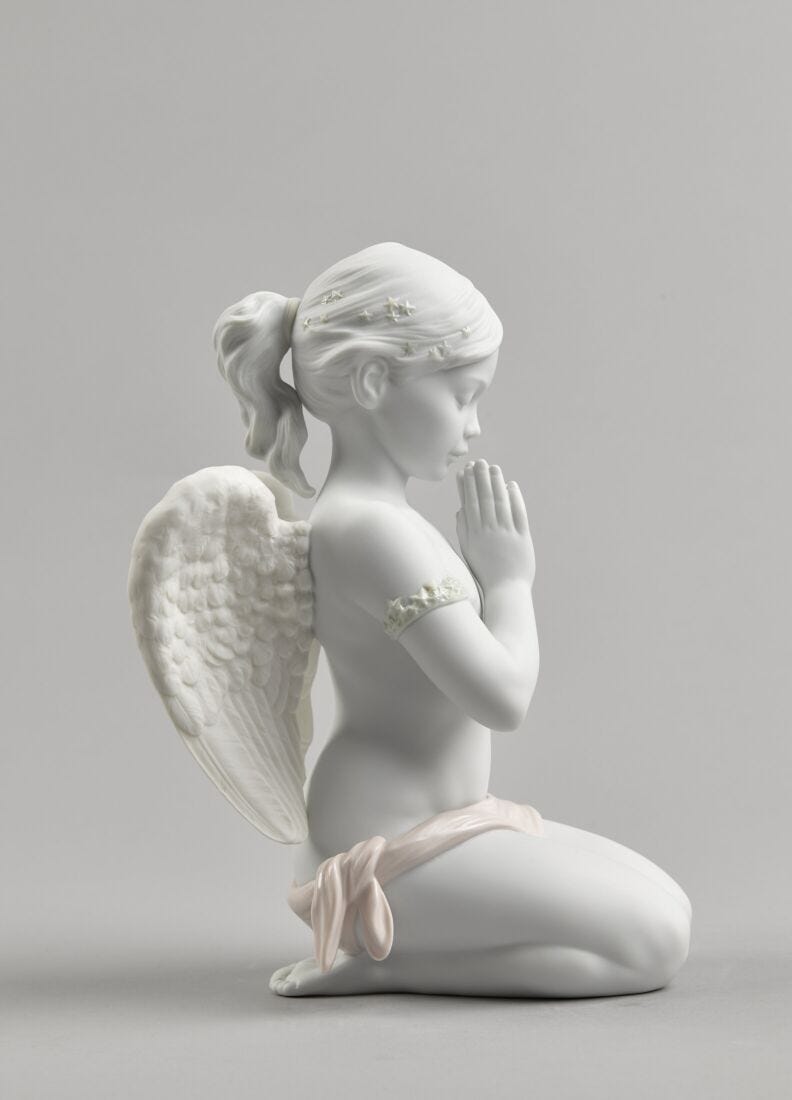 Heavenly Prayer Angel Figurine in Lladró