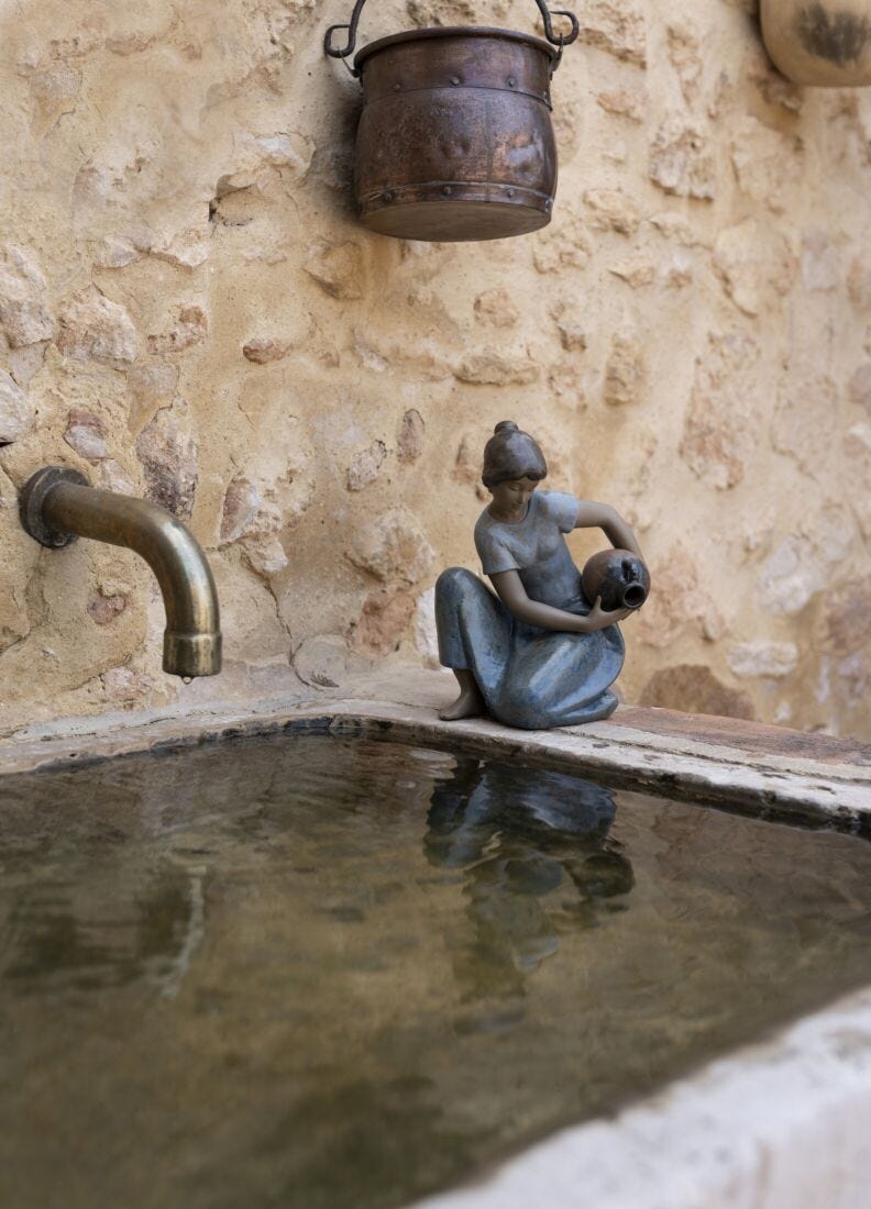 Young Water Woman Figurine in Lladró