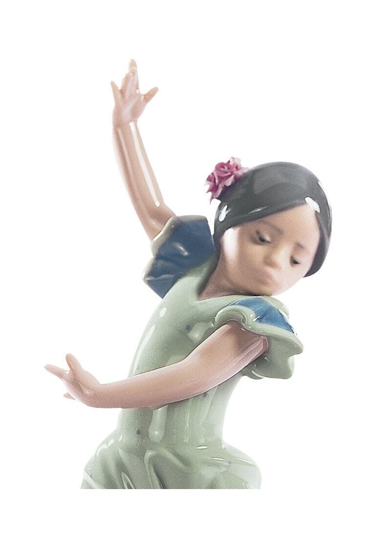 Lolita Flamenco Dancer Girl Figurine. Blue in Lladró