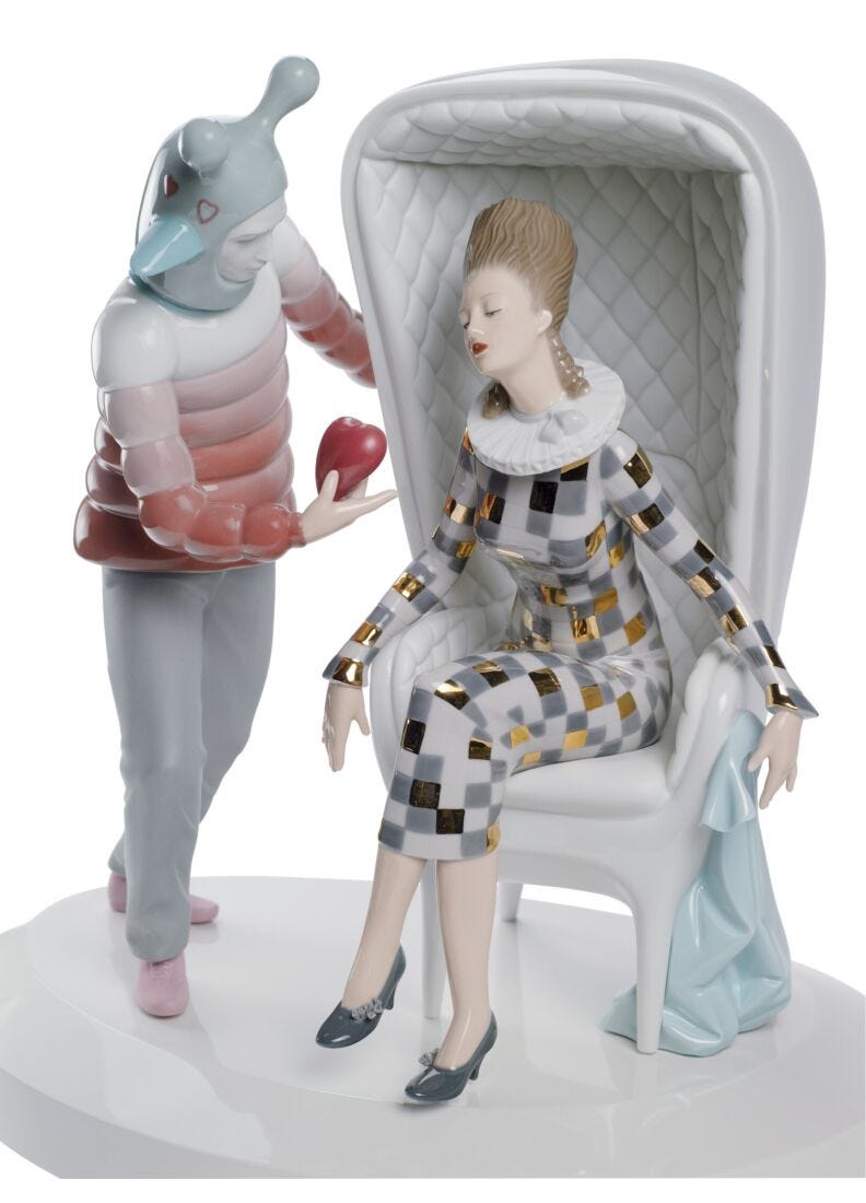 The Love Explosion Couple Figurine. By Jaime Hayon in Lladró