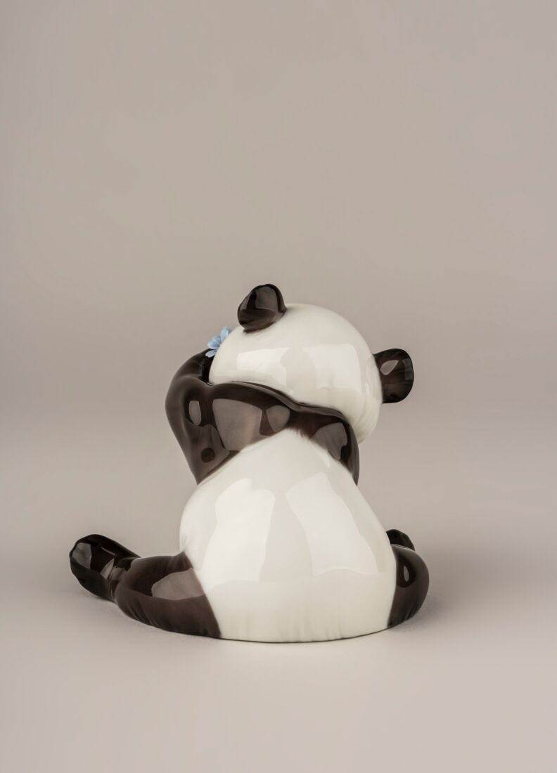 Figura oso Panda contento en Lladró