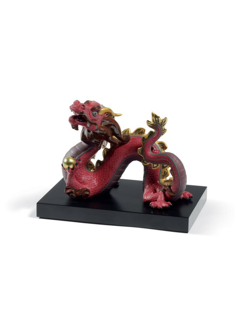 The Dragon Sculpture. Limited Edition in Lladró