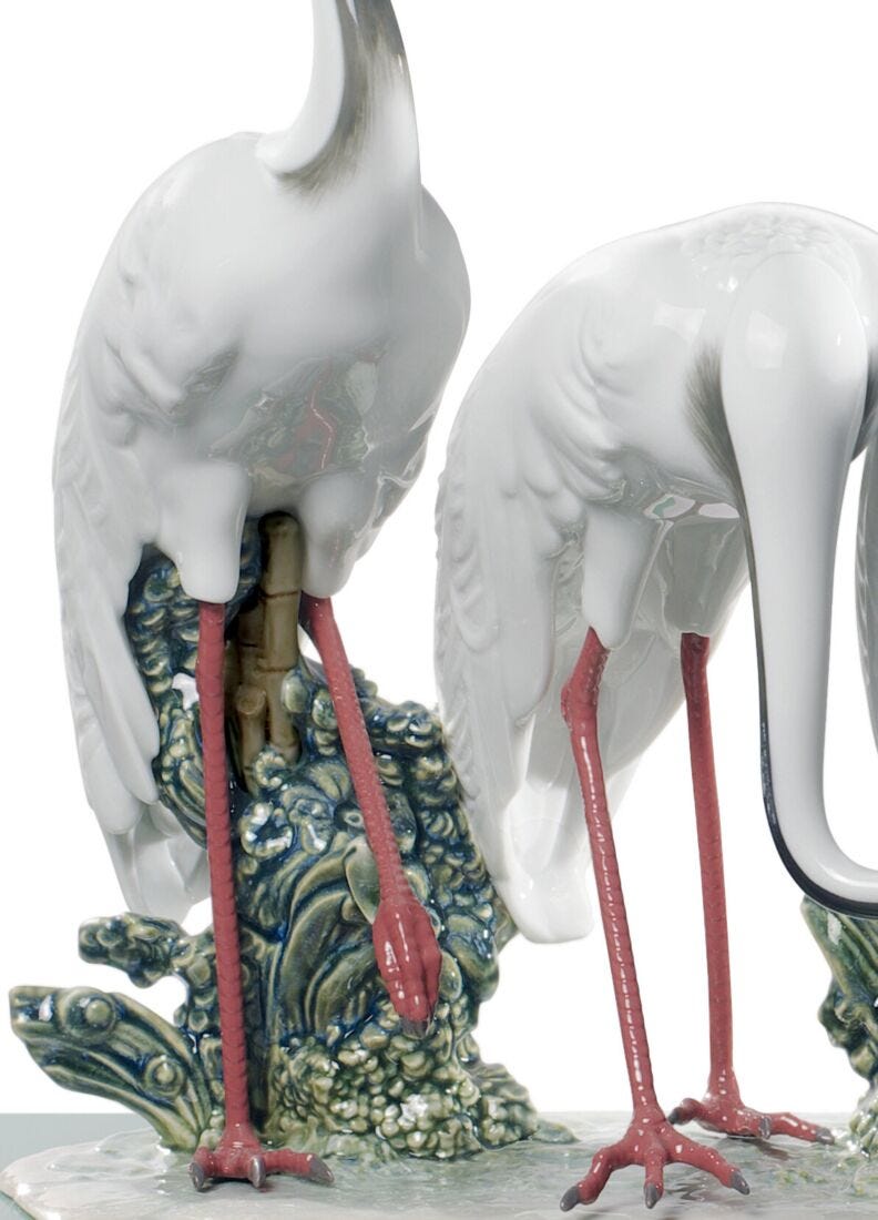 Flock of Cranes Sculpture. Limited Edition in Lladró