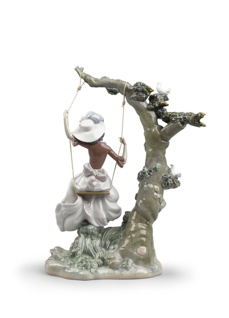 Swinging Woman Figurine in Lladró