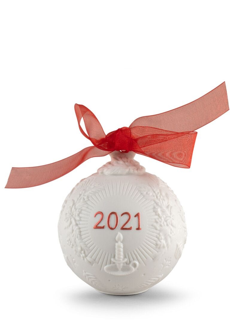 Bola Navidad 2021. Rojo en Lladró