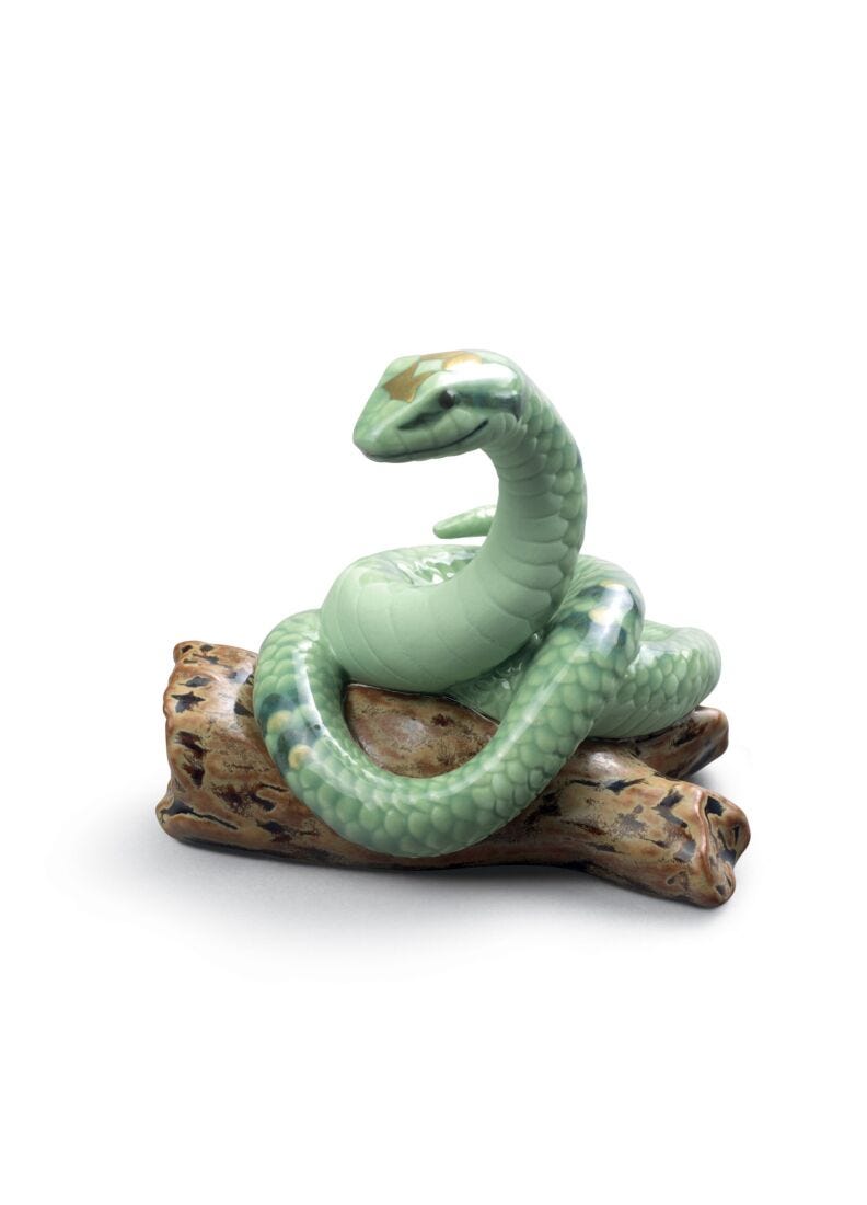 Figurina Il Serpente. Mini. Lustro oro in Lladró