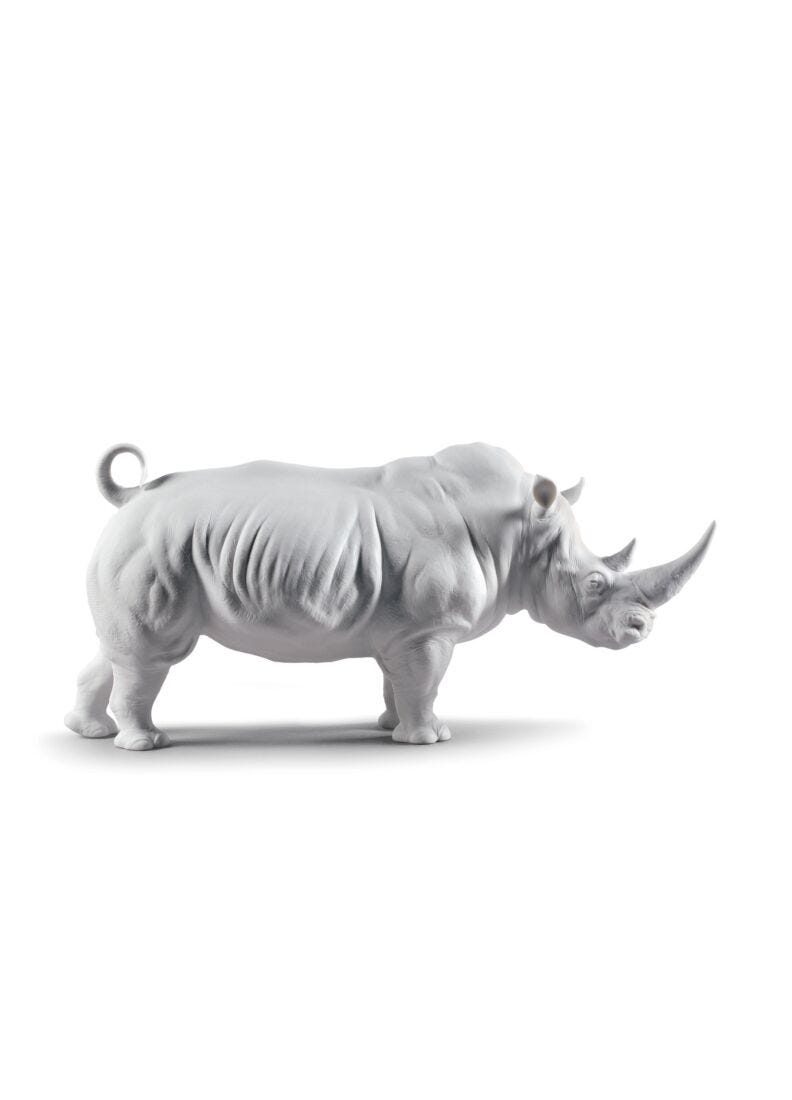 White Rhino Figurine. Matt in Lladró