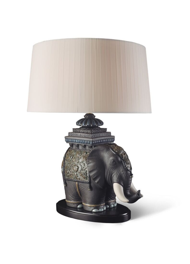 Lámpara de mesa Elefante de Siam (US) en Lladró