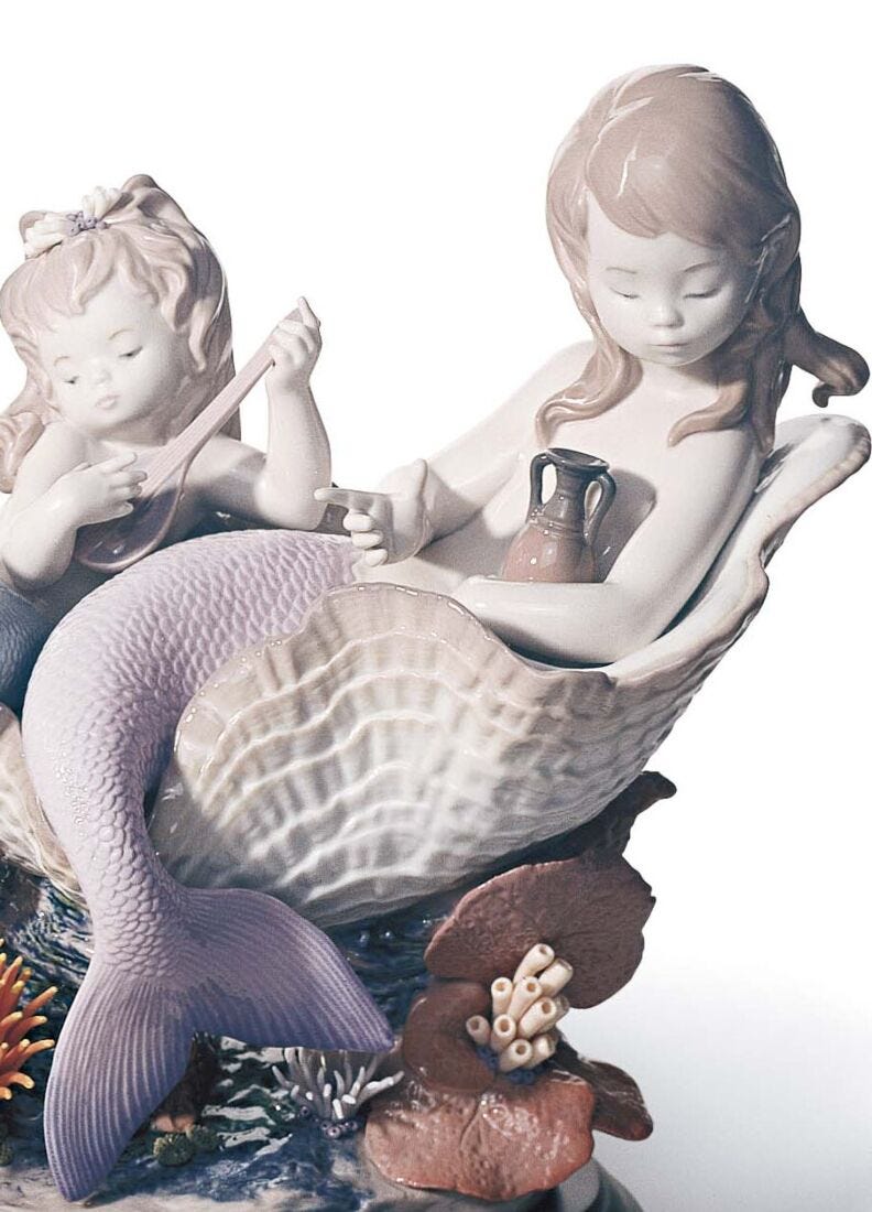 Underwater Journey Mermaid Figurine. Limited Edition in Lladró