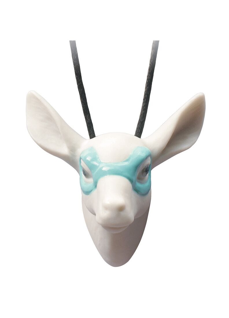 Fawn with Mask Pendant in Lladró