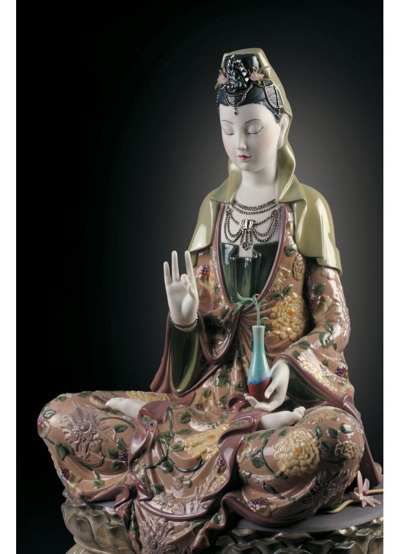 Escultura Kwan Yin. Serie limitada en Lladró