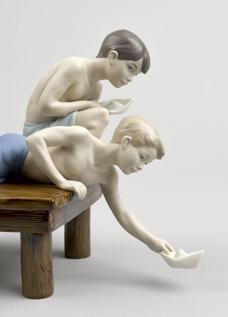 Paper Boats Children Figurine, 4 of 6