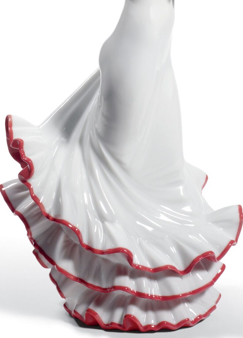 Figurina Donna flamenco Anima e passione. Ed. 60° anniversario. Rosso in Lladró