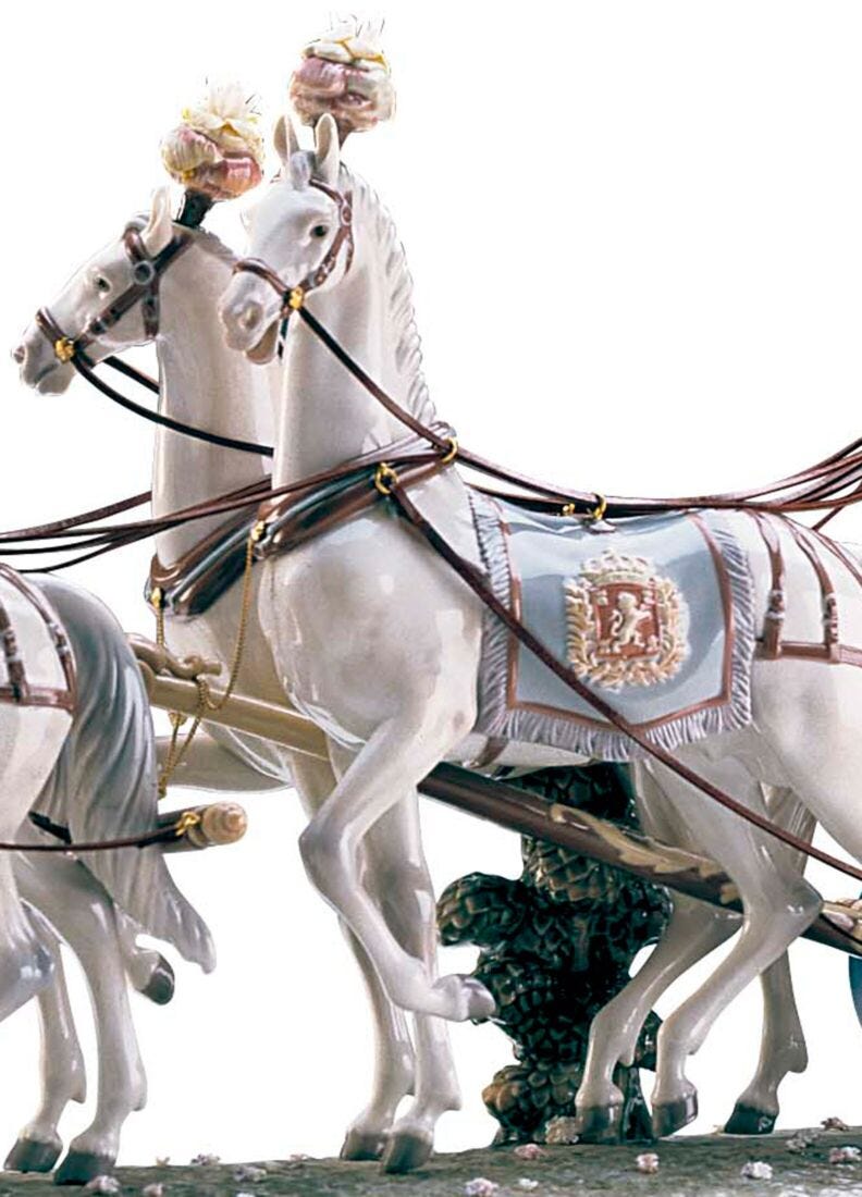 XVIIIth Century Coach Sculpture. Limited Edition - Lladro-India