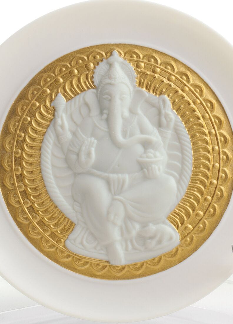 LORD GANESHA PLATE(White&Gold)、3 / 3