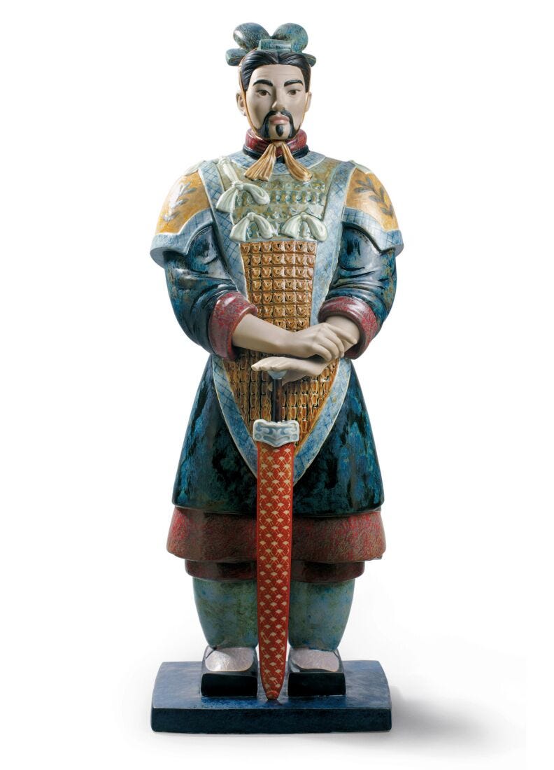 Figurina Guerriero di Xian. Edizione limitata in Lladró