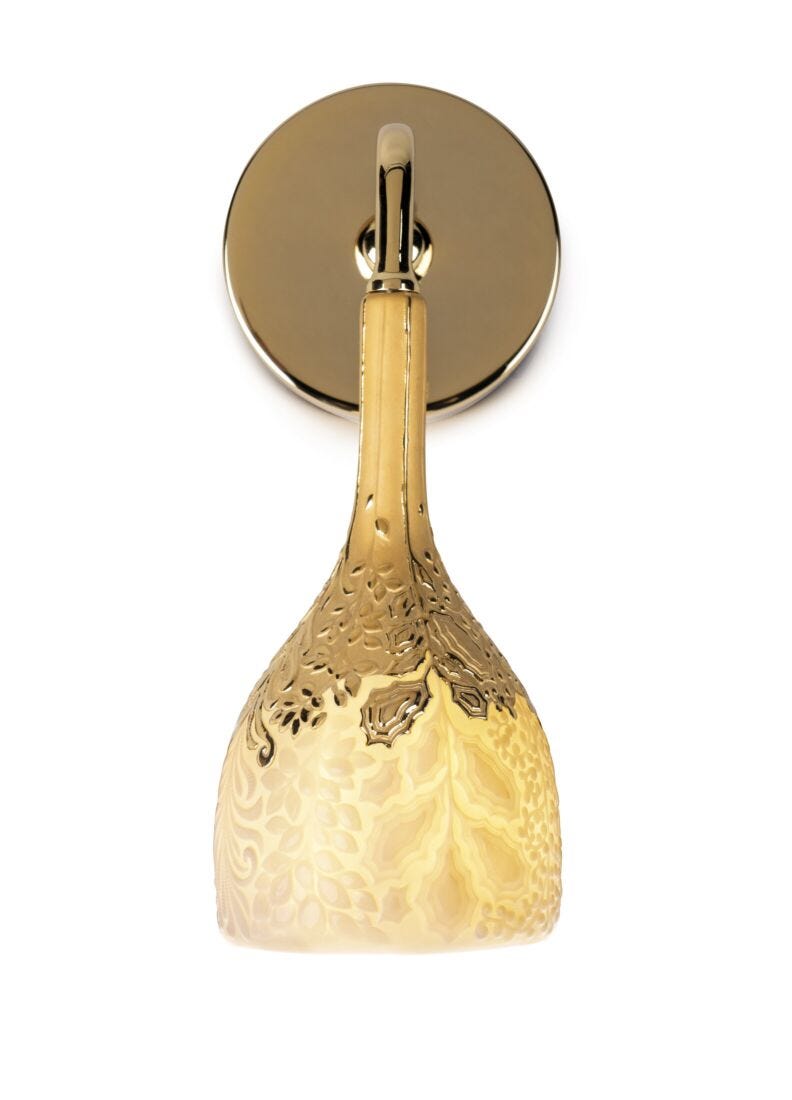Naturofantastic. Wall Sconce. White and Gold. (US) in Lladró