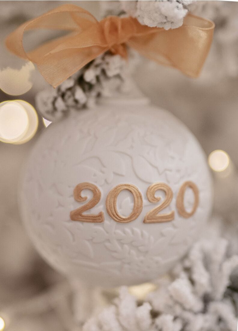 2020 Palla di Natale. Rosso in Lladró