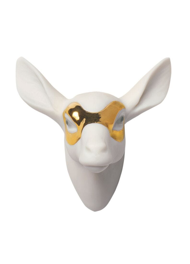 Fawn with Mask Pendant. Golden Lustre in Lladró
