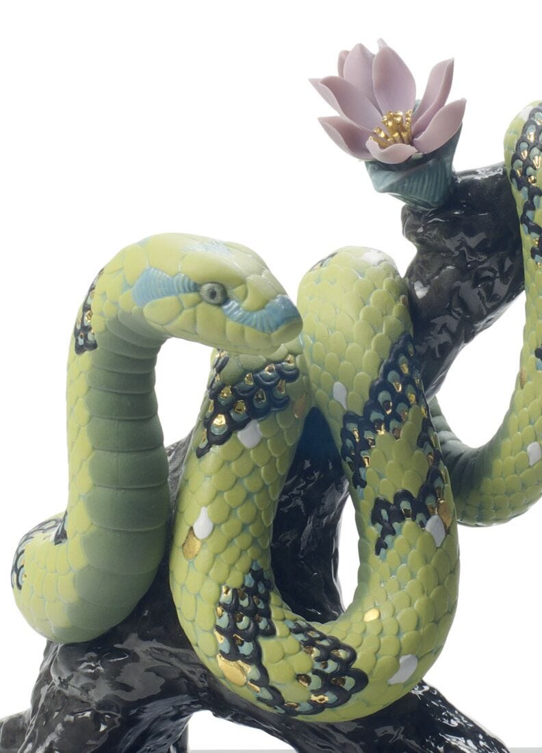 The Snake Sculpture. Limited Edition in Lladró