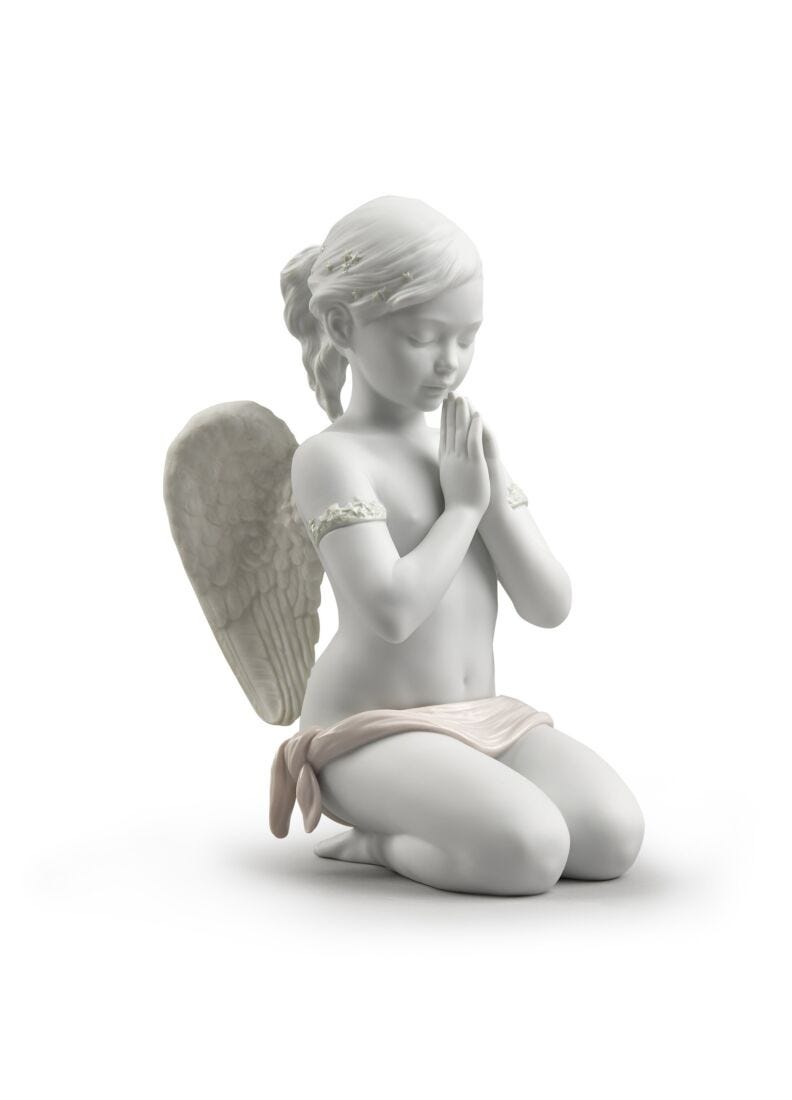 Heavenly Prayer Angel Figurine in Lladró