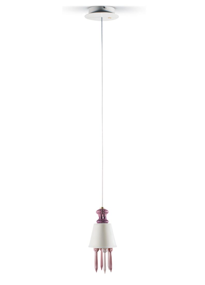 Belle de Nuit Ceiling Lamp with Lithophane. Pink (CE/UK) in Lladró