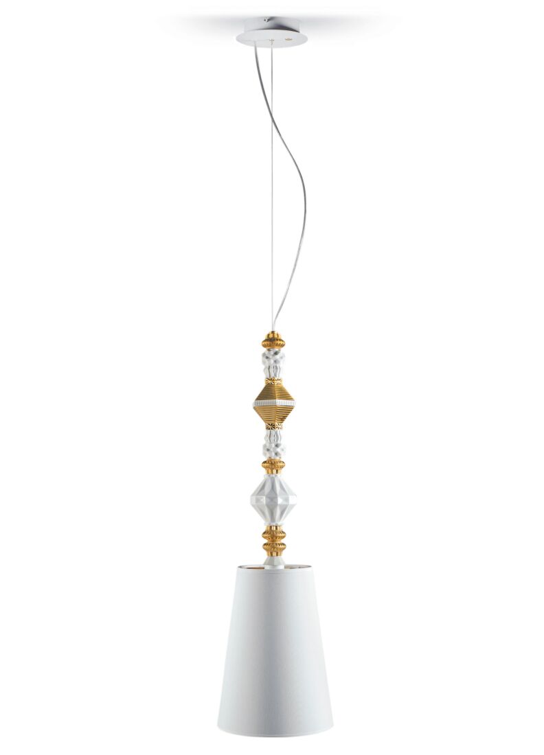Belle de Nuit Ceiling Lamp II. Golden Luster (US) in Lladró