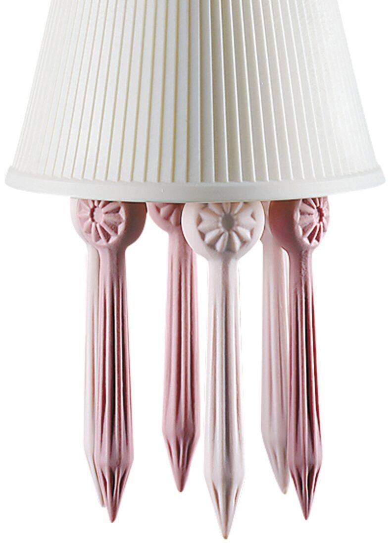 Belle de Nuit Ceiling Lamp with Lithophane. Pink (US) in Lladró