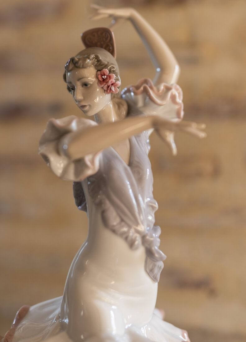A Passionate Dance Flamenco Couple Figurine in Lladró