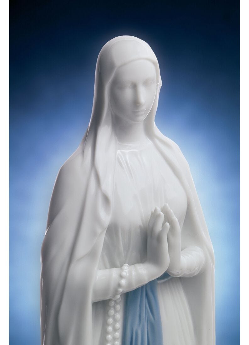 Our Lady of Lourdes Figurine in Lladró