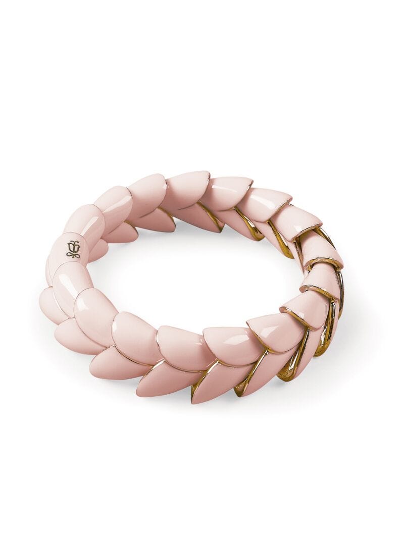 Heliconia bracelet. Pink in Lladró