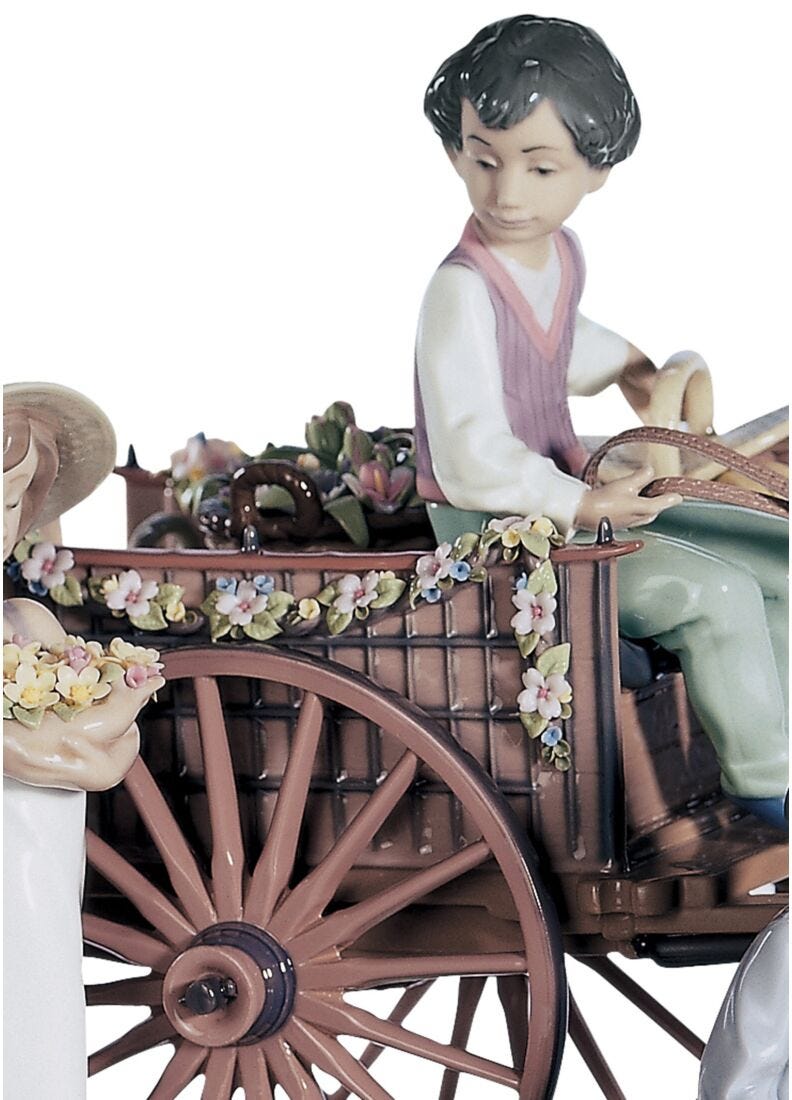 Scultura Bimbi Una gita. Edizione limitata in Lladró