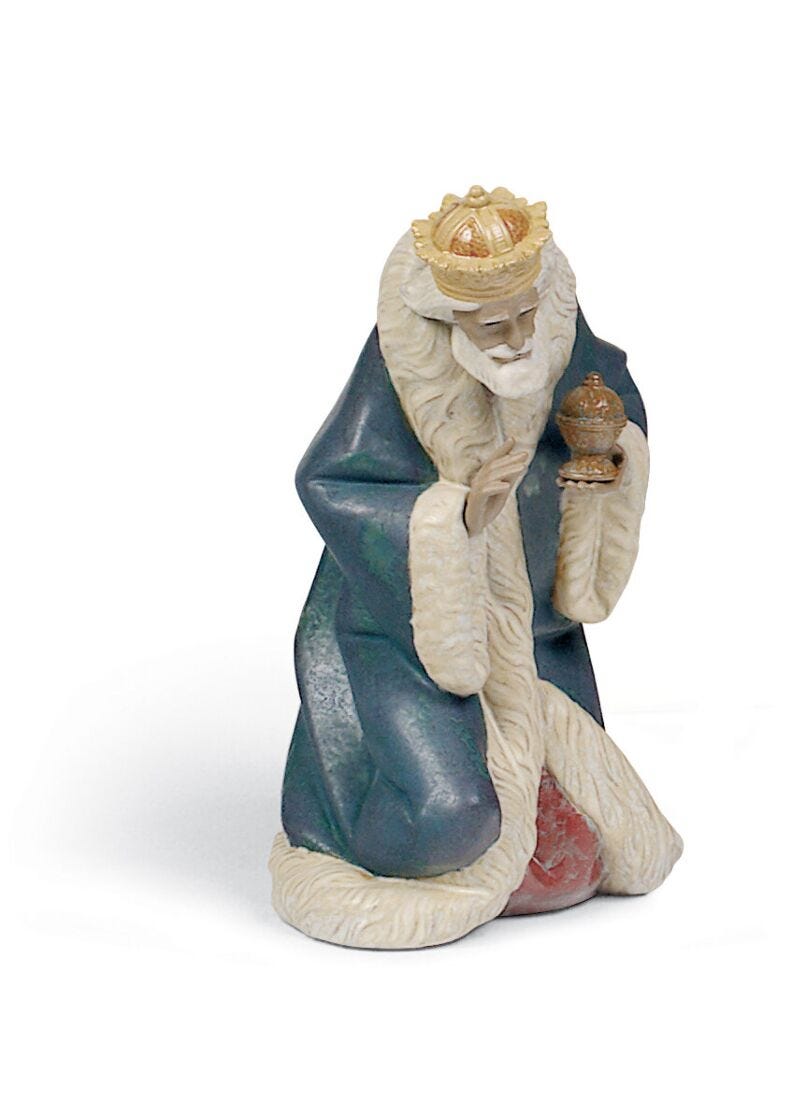 Melchior Nativity Figurine. Gres in Lladró